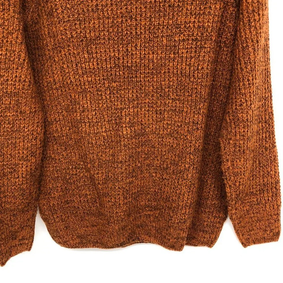 ICHI Ihodansa Rust / Ginger / Orange Long Sleeve Thick Waffle Knit Sweater LG - Picture 12 of 16